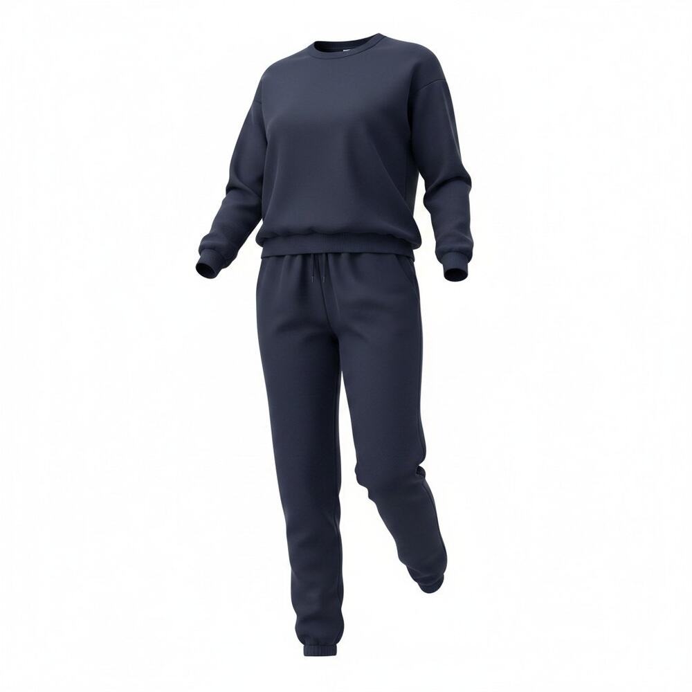 LuLaRoe Womens Blue Lulu Set Top and Sweatpants Long Sleeve Round Neck Size 3XL